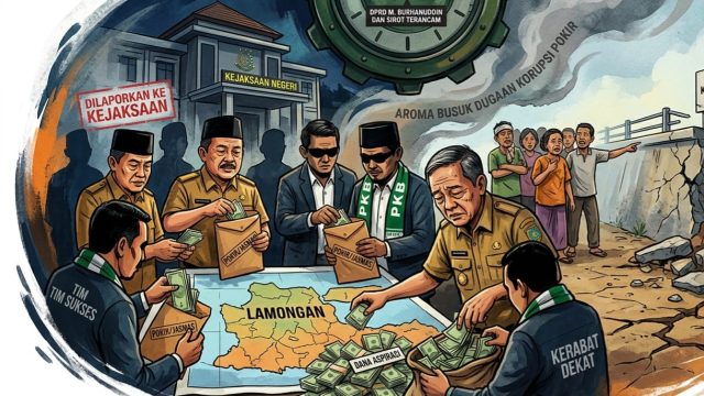 Dugaan Korupsi Berjamaah Proyek Pokir, DPRD M. Burhanuddin dan Sirot Terancam Dilaporkan ke Kejaksaan Negeri Lamongan